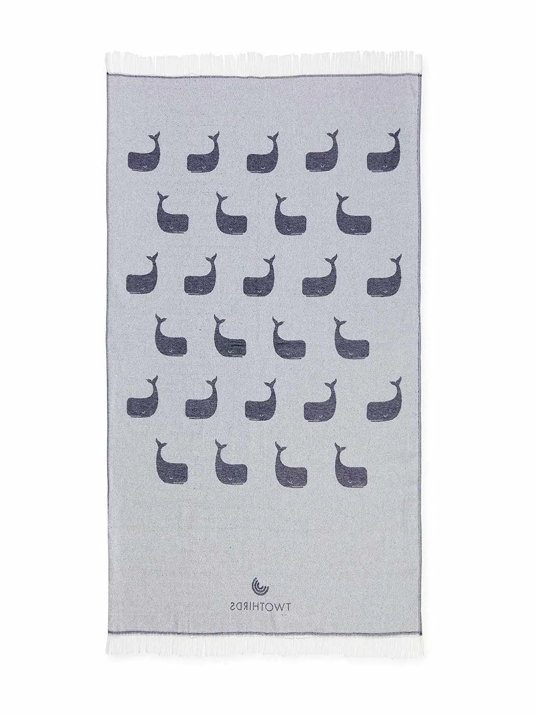 Serviette De Voyage Baleines Rayees