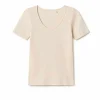 T-Shirt Pointelle Biologique